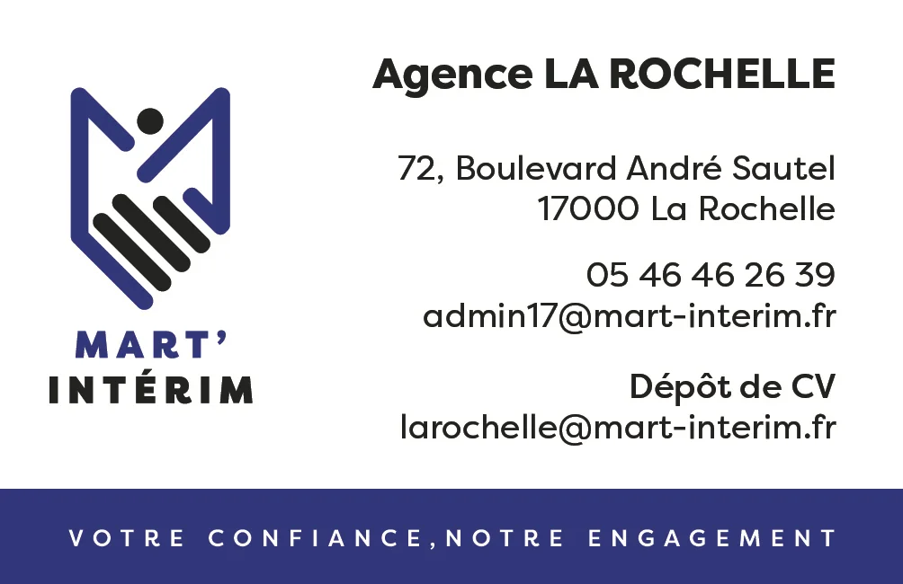 Carte de visite — agence de La Rochelle