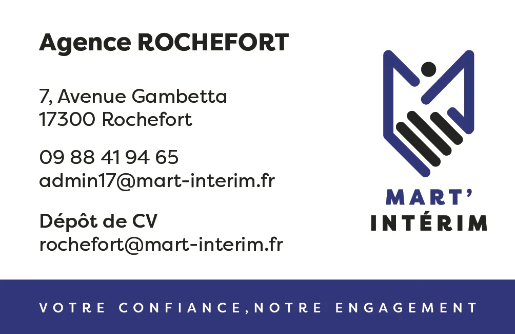 Carte de visite — agence de Rochefort